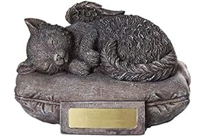 Angel Cat Cremation Urn