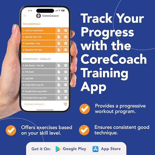 CoreCoach Biofeedback Device for Core Strength Training & Lower Back Support Pressure Biofeedback Devices for Home Use - Training System with Real-Time Feedback, Lumbar Air Pillow, & App Integration - Image 6
