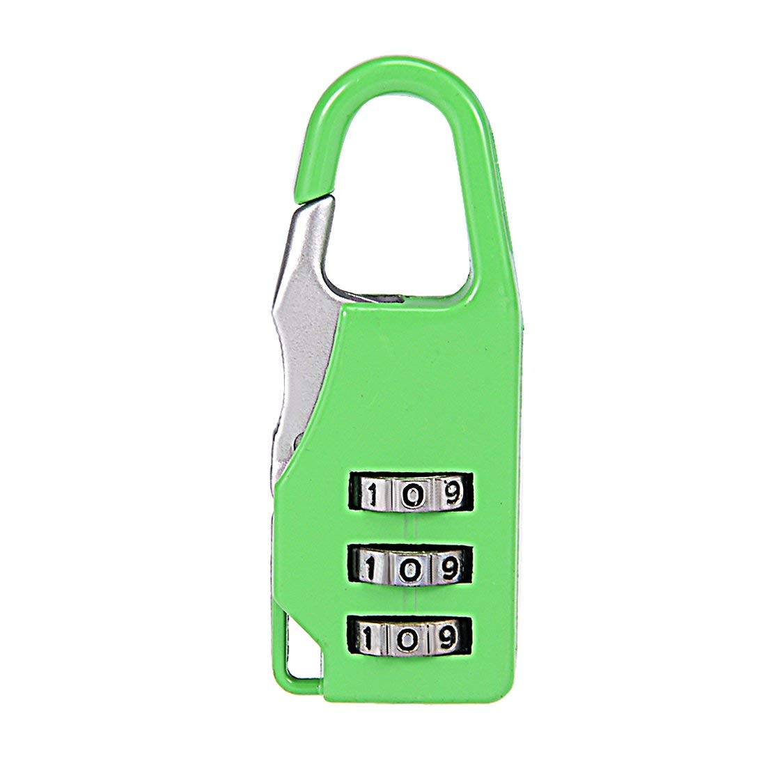 3 Digit Combination Padlock with 3.5mm Shackle, Zinc Alloy Code Padlock - Green