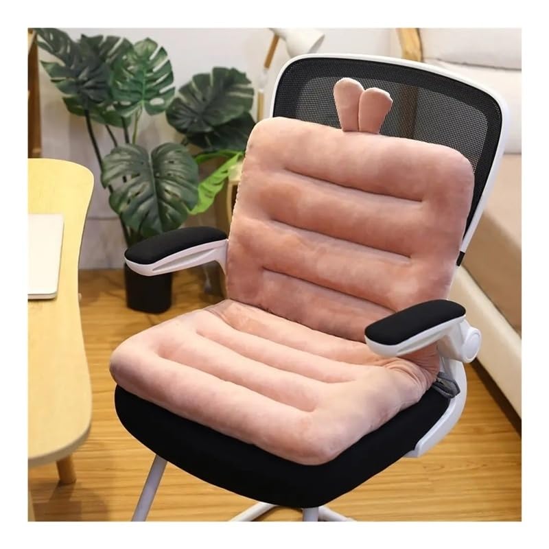 TRgqify-KM Cojín ergonómico de Apoyo for la Espalda, Almohada Lumbar for Silla de Oficina, sofá de casa, cómodo diseño de Malla Transpirable, Alivio de Postura Prolongada, Espuma Suave(Pink,45x100cm)