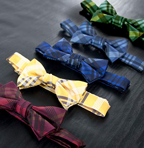Spring Notion Boy's Plaid Woven Bow Tie3