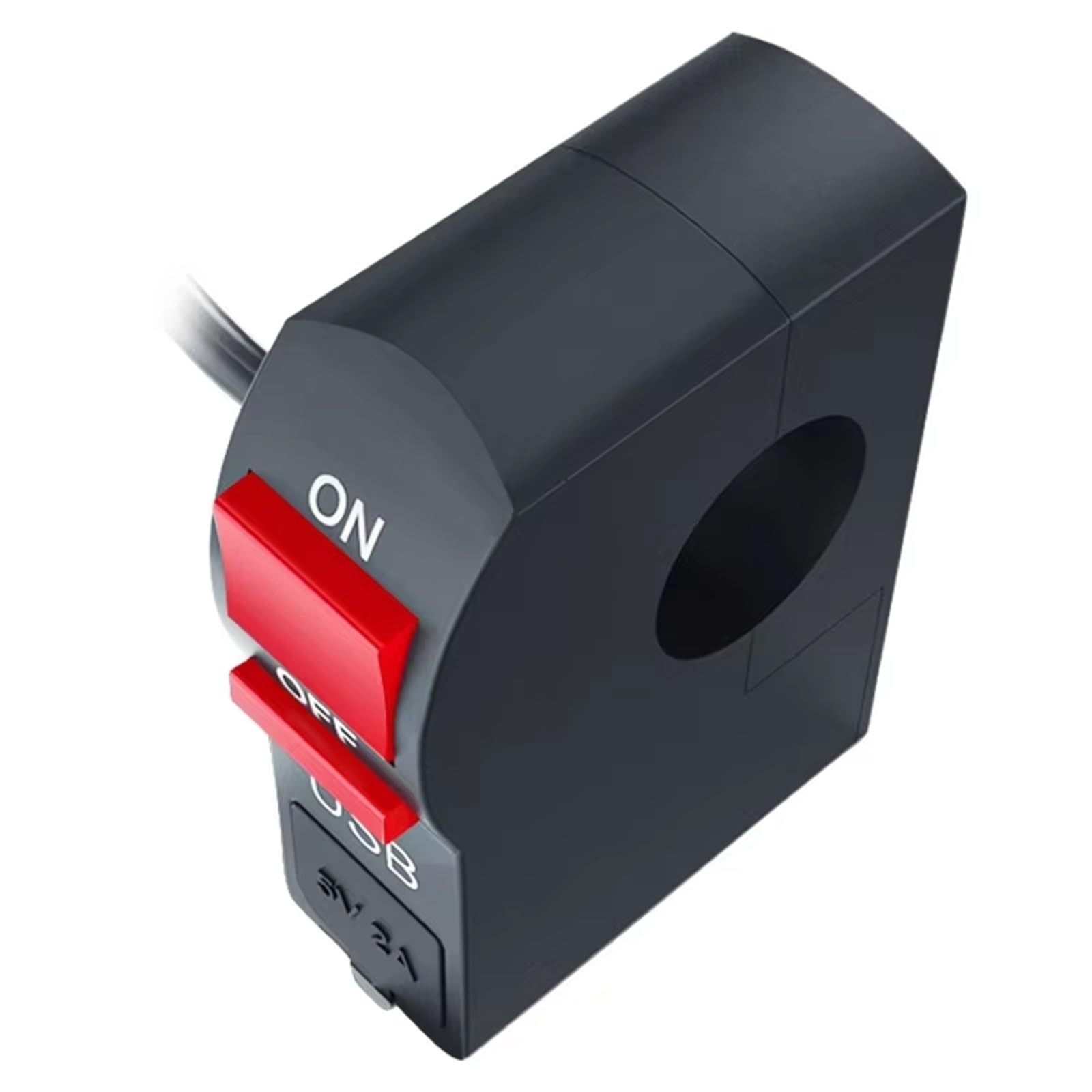 4,55 X 6,9 Cm 1,79 X 2,71 Pulgadas 12V 7/8″ Interruptor Botón Encendido Y Apagado Para Manillar Para Scooter Motocicleta Con Cargador Para Coche Control Faros Universal. Clausor Moto