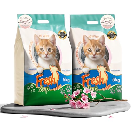 Image of Fresh Step Dream Flower Scented Cat Litter - 10kg | Ultra Absorbent, Quick Clumping, Odor Control, Dust-Free Formula for Cats