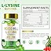 BIYODE L-Lysine Gummies with 1000mg: Lip & Skin Wellness with Vitamin C Zinc CoQ10 Hyaluronic Acid Sugar-Free Vegan Pectin Non-GMO Natural Watermelon Flavor 60 Gummies 30-Day Supply