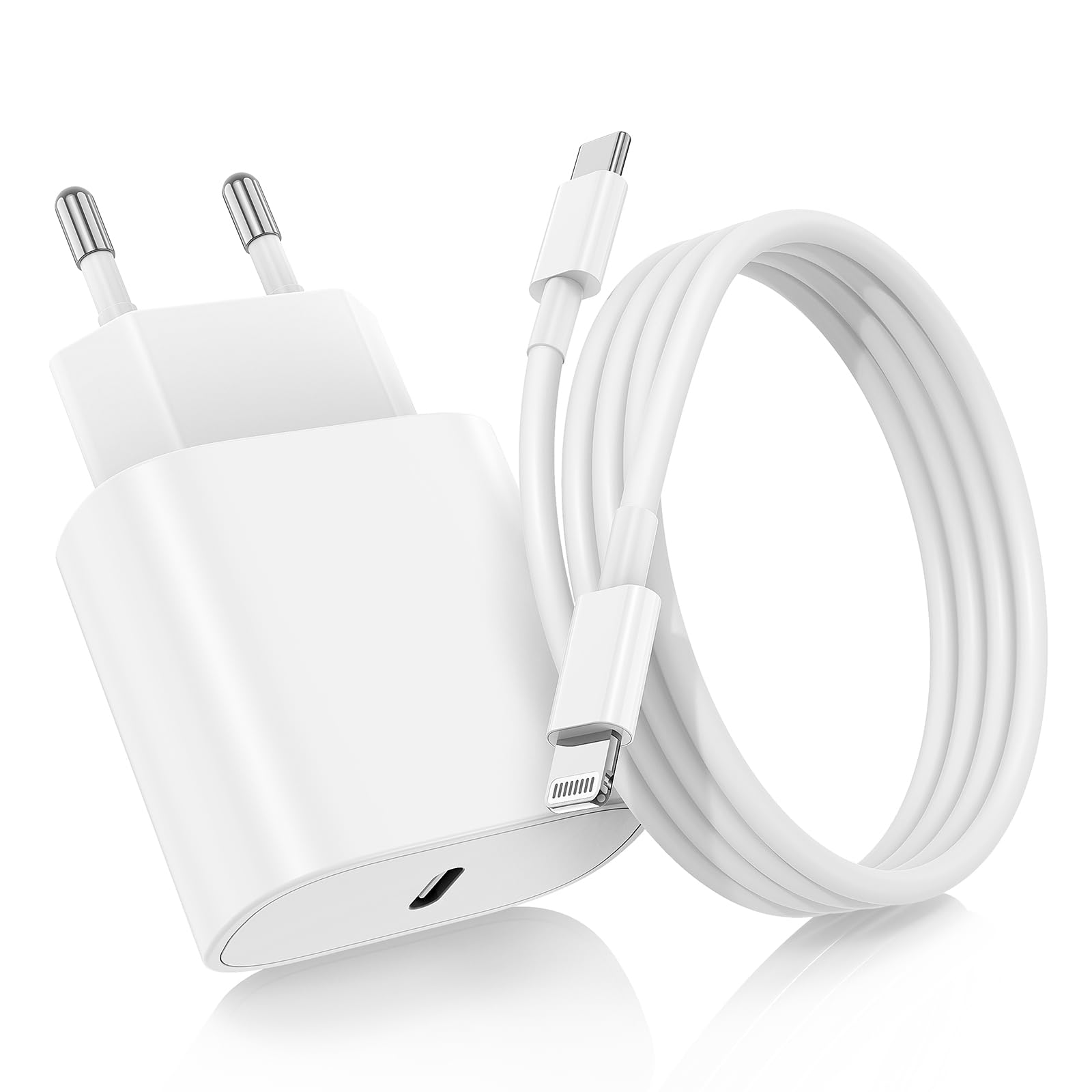 USB C Charger, [MFi Certified] USB C to Lightning Cable with 2 m Fast Charging Cable, Type C Power Supply Plug Power Adapter Original with Charging Cable for Apple iPhone 14 Pro Max/13 Mini/12/11/XR
