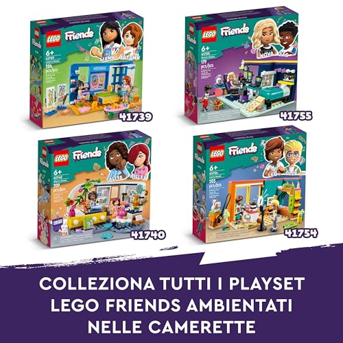 41740 Friends La Cameretta di Aliya, Camera da Letto per Pigiama Party, Giochi per Bambine e Bambini con Paisley e Cane Giocattolo, Piccola Idea Regalo, Personaggi 2023 - Lego - Immagine 6