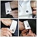 Wynameleri Cufflink 12 Pairs, Classic Fashion Men's Cuff Links Silver-tone Gold-tone Black for Business Wedding Party Gift Box T0212013