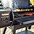 Louisiana Grills 1000 Black Label Series Portable Outdoor Bluetooth Pellet Grill with 2 Shelves, Locking Caster Wheels, and Digital WiFi Control