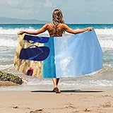 TOALLAS DE PISCINA DE PLAYA DE GRAN TAMAÑO: Toallas súper absorbentes de secado rápido. Diseñado específicamente para que la arena se deslice fácilmente, a diferencia de una toalla de playa normal.