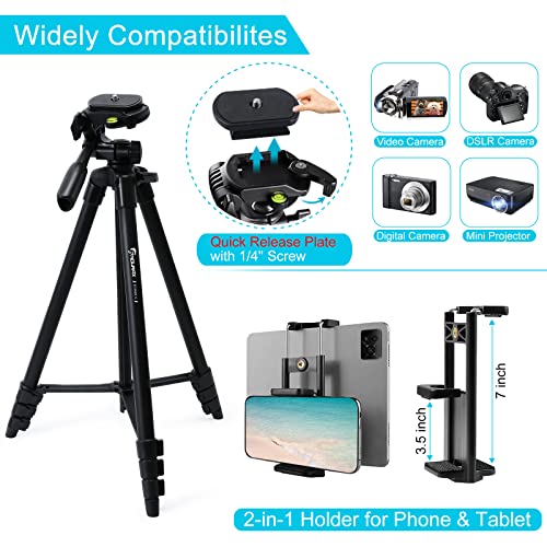 Endurax ETR60-C 60'' Camera Tripod Camera Stand For Canon Rebel Eos Nikon Dslr thumb #1