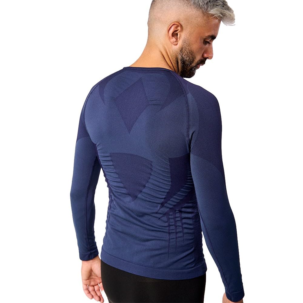 HG Sport Maglietta Intima Tenica A Maniche Lunghe Raven L