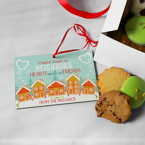 Lets-Make-Memories-Personalized-Neighborhood-Friends-Rectangle-Christmas-Ornament-Holiday-Decor-for-Neighbor Lets Make Memories Personalized Neighborhood Friends Rectangle Christmas Ornament Holiday Decor for Neighbor