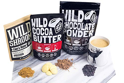 Raw Organic Cocoa Butter Wafers from Peru | Unrefined, Non-Deodorized, Food Grade, Plant-Based, Paleo, Vegan Body Butter - Great for DIY Recipes, Smoothies, Keto Coffee, Skincare and Haircare (8 oz)