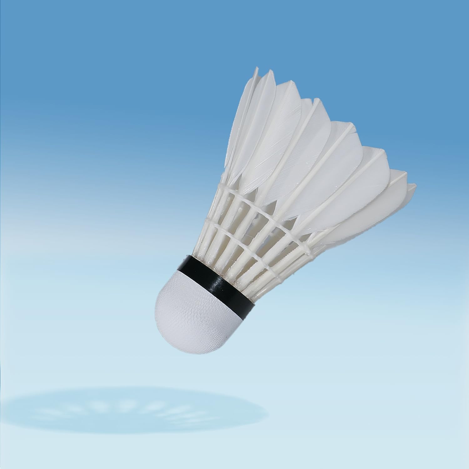Badminton Shuttlecocks, 12 Pack Goose Feather & Double-Layer Composite Cork Training Shuttlecocks, High Speed for Indoor Outdoor Sports