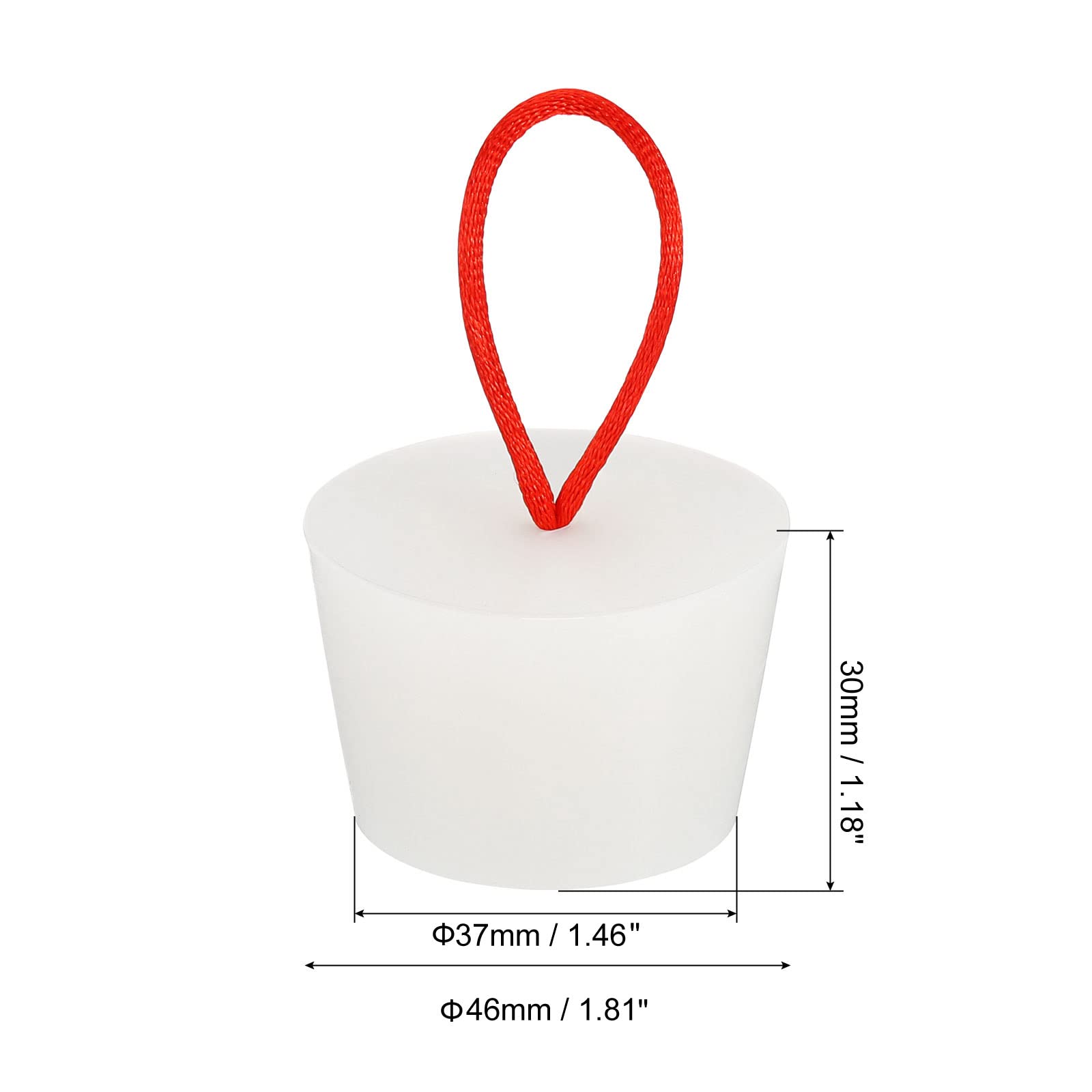 Silikon Konischer Stecker 23-30mm - Laborstopfen Für Reagenzgläser & Abflusslöcher