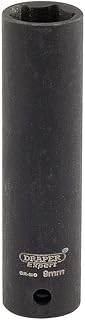 Draper 5188 1/4" Square Drive Expert Hi-Torq Metric Deep Impact Socket, 10 mm Size, Blue
