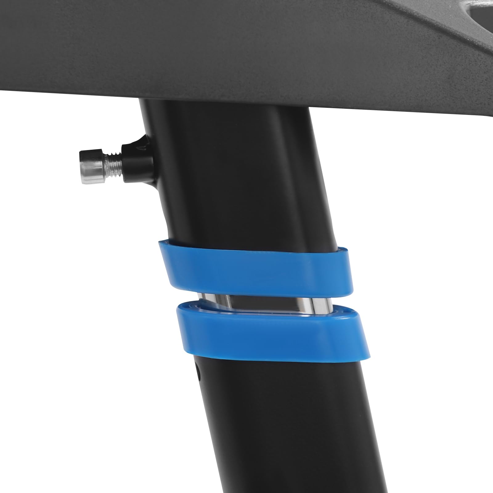 Mesa de bicicleta para entrenamiento en interiores, 8 niveles, altura regulable hasta 50 kg, con ruedas bloqueables, 71 x 35 cm