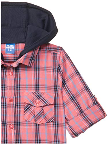 Image of Amazon Brand - Jam & Honey Boy's Regular Button Down Regular Fit Shirt