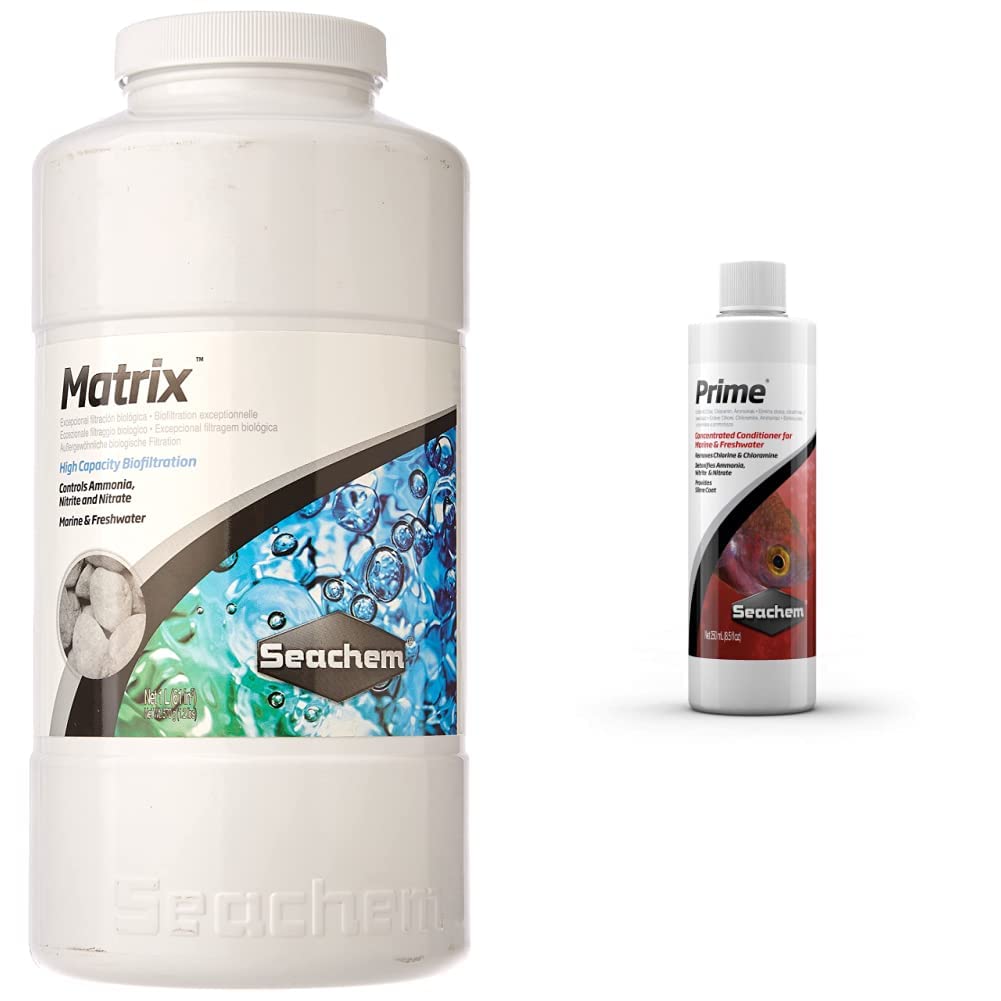 Seachem Matrix - Limpiador para acuarios & Acondicionador de Agua Prime, 100 ml
