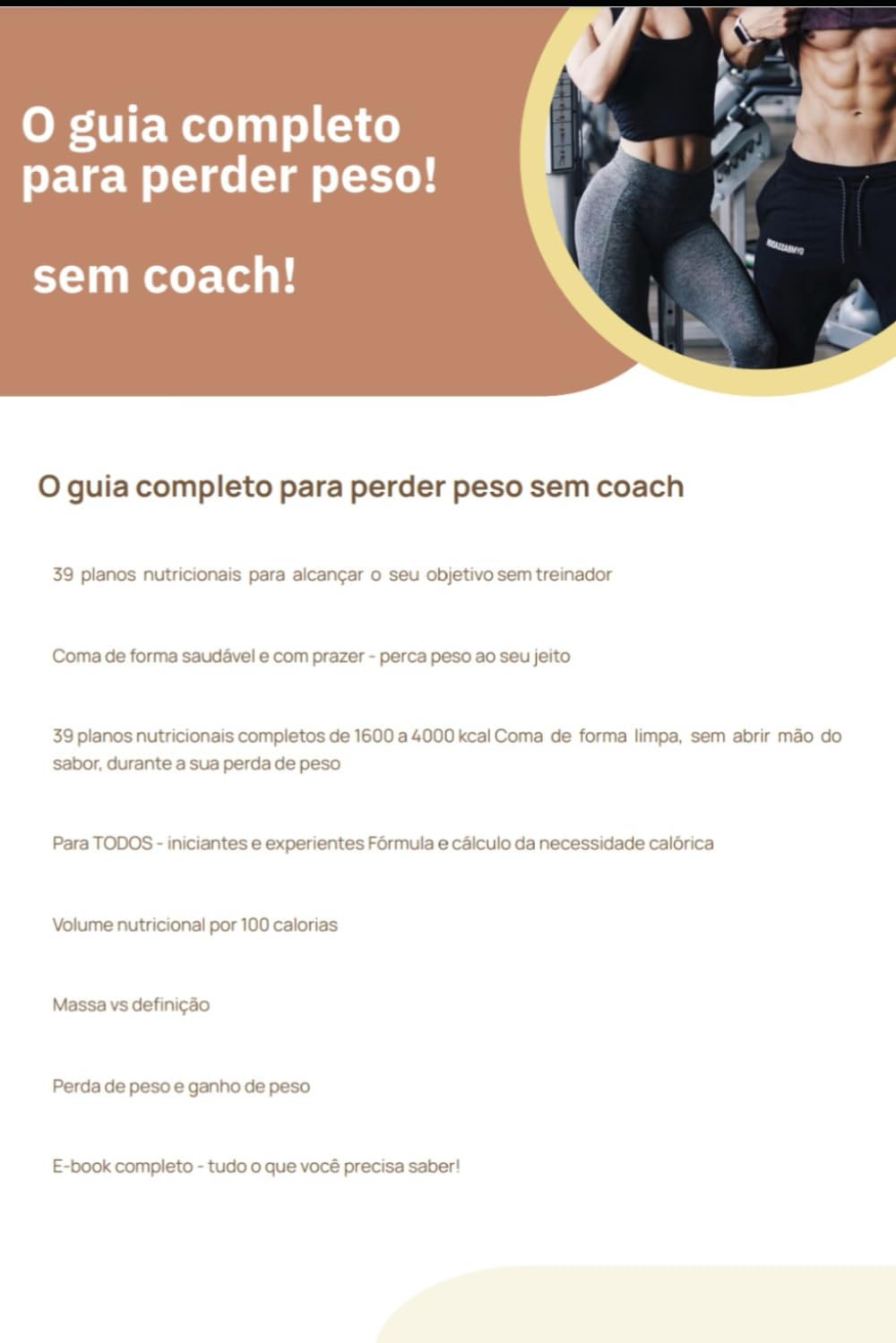 O guia completo para perder peso !: Sem coach !