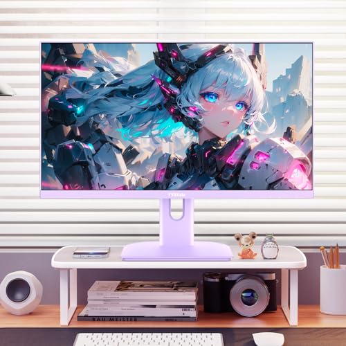 Image of FYHXele 27 inch Gaming Monitor, 180Hz Computer Monitor FHD 1080P Fast IPS Panel Pc Monitor, sRGB100%,1ms, DisplayPort /HDMI /Eye Care /Wall Mount Compatible-Purple