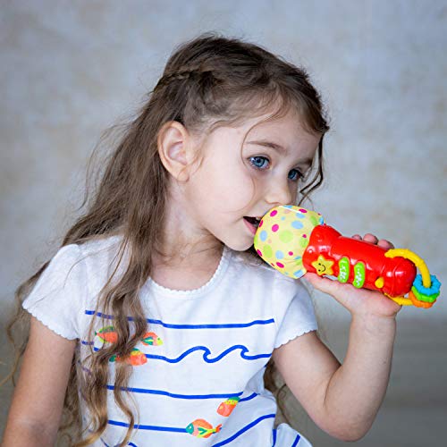 Baby Microphone Toy. My First Kids Microphone With Sounds And Teethers / Rattle. Battery Operated Toy Microphone For Toddlers And Babies 3-36 Months #TOP2