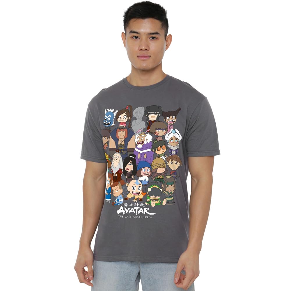 Avatar The Last Airbender T-Shirt - Male - Licensed T-Shirt - XL - Charcoal