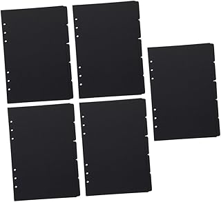 CAXUSD 5 Peças Divisores De Caderno De Caderno De Notas Clipes De Fichário Blocos De Notas Bloco De Notas Guias De Fichário Marcadores De Página Guias De Fichário Bloco De Notas Divisor