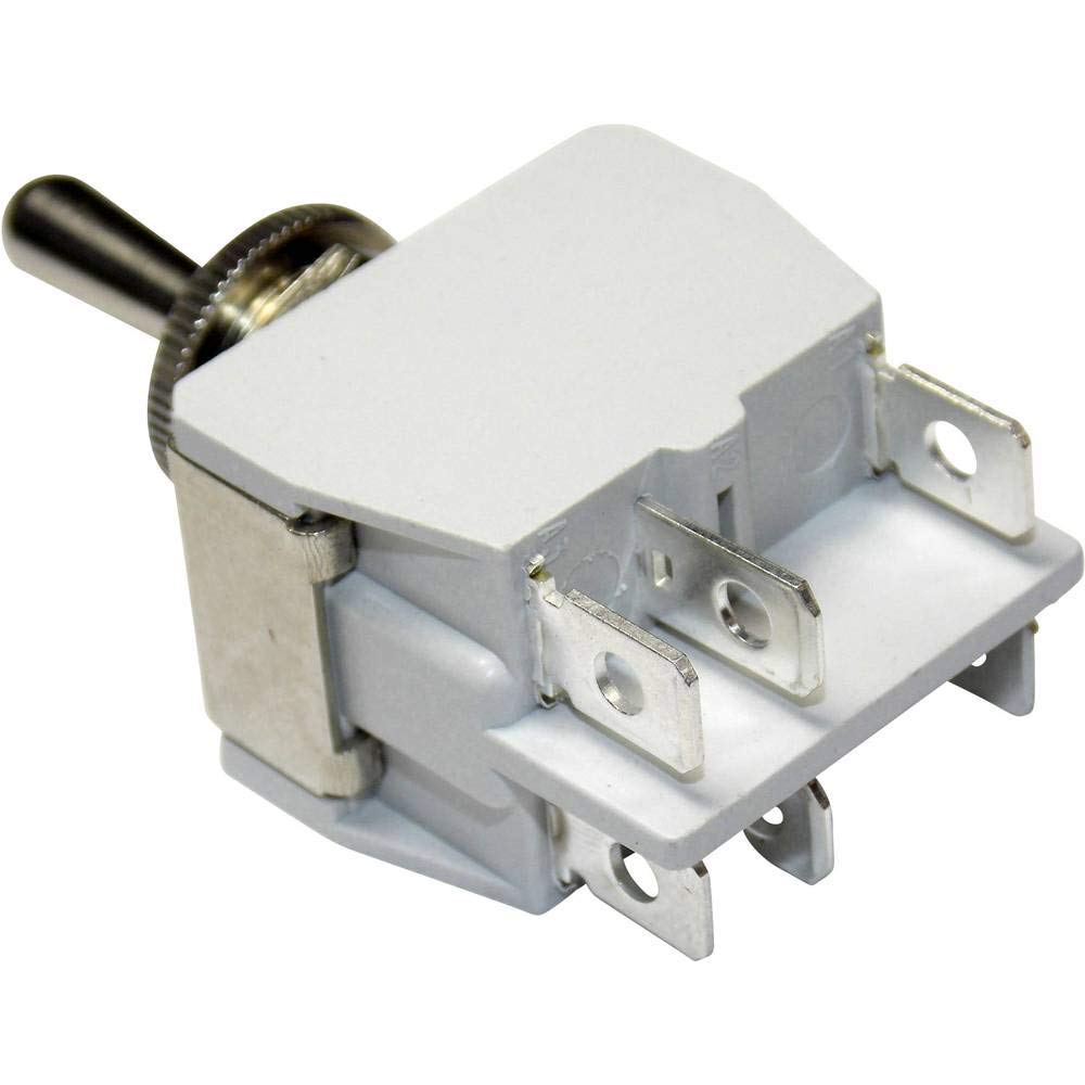 Przełącznik dźwigniowy 2 x Off/On APEM 6-641H/2 250 V/AC 6 A z zawieszeniem 1 szt.)