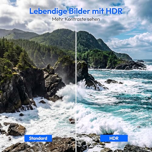 MEDION 108 cm (43 Zoll) Ultra HD Fernseher (Smart-TV, HDR10, VIDAA Store, HBO Max, MagentaTV, Prime Video, Disney+, DAZN, Paramount+… – Ansicht 4