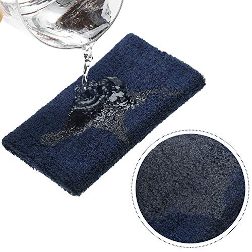 Image of WILLBOND 6 Inch Wrist Sweat Bands for Men Women Tennis Elastic Athletic Long Sweatband Wrist Absorbent for Basketball Tennis Running Outdoor Activity