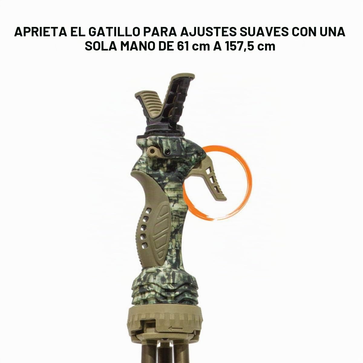 Primos Hunting Trípode de Caza Trigger Stick Gen 3 - Trípode de Disparo Alto. Estable, Resistente y versátil. Fácil de Usar con una Mano. Para Armas, Cámaras y Óptica.