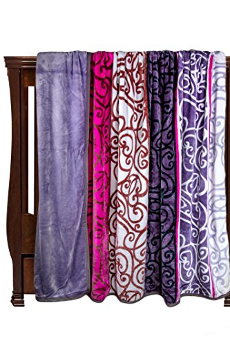 Everydayspecial Archangel Micro-Plush 2ply King Blanket - Ivy Hot Pink