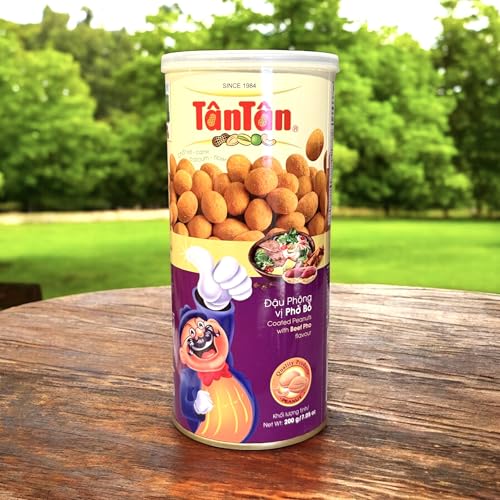 Image of 1 Pack - Beef Pho Flavour Peanuts - Dau Phong Vi Pho Bo - 7 Oz per Can