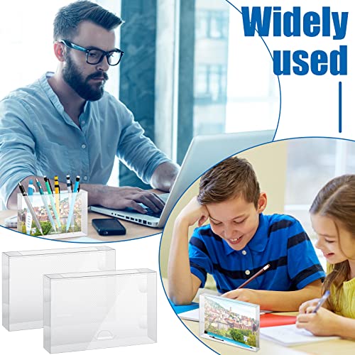 20 Pack Clear Index Card Case 3 X 5 Plastic Flash Card Organizer Holds 100 Cards Notecard Index Card Box Business File Note Card Holder Storage For Students #TOP5