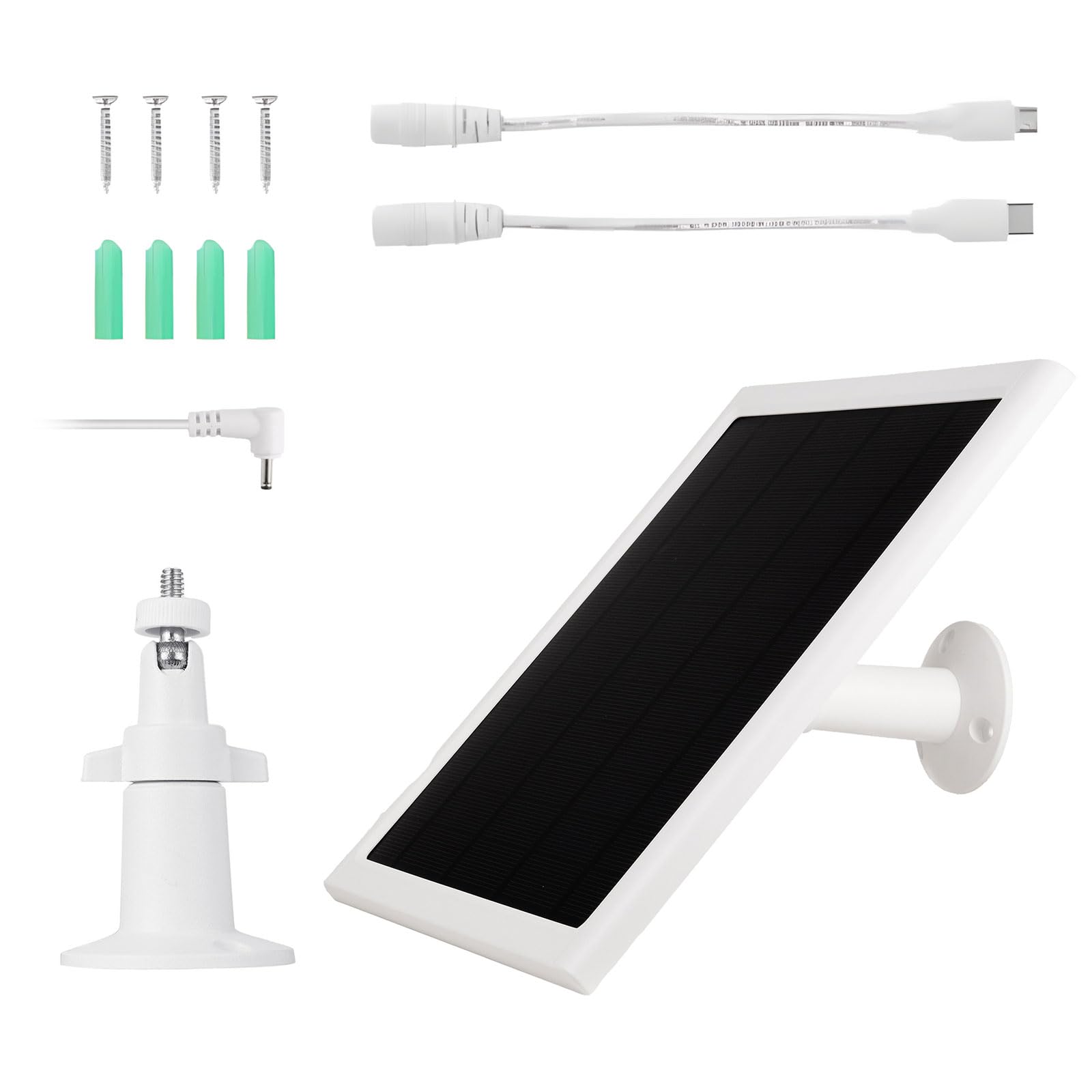 Kalttoy White Of 1 High Output 8W Photovoltaic Panel Direct Current Port Device Consistent Electrical Supply For Transportable Devices Connection Installation Efficient Solar Device