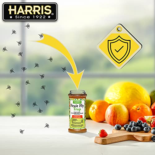 Harris Fruit Fly Trap, Fruit Fly Killer For Indoors, 6Oz (2-Pack) #TOP4