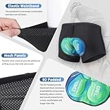 Sillictor Padded Cycling Shorts Men 9D Gel Cycle Shorts Mens Mountain Bike Shorts for Men Mesh Quick Dry Motorcycle Biking Cycling Undershorts Breathable Bicycle Underwear Liner 001F Turquoise M - Image 5