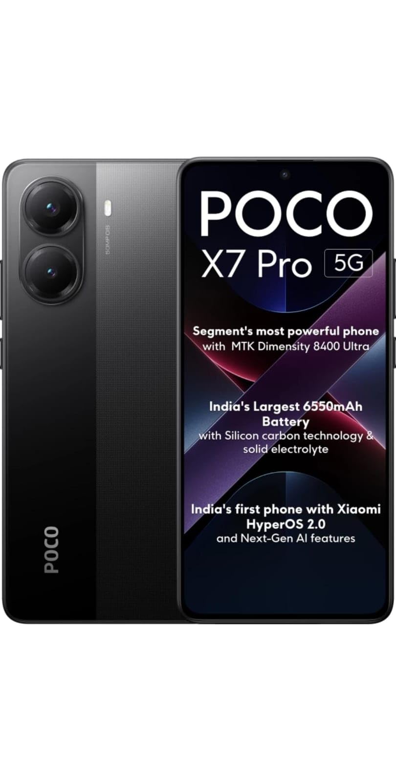 POCO X7 Pro 5G (Obsidian Black, 256 GB) (8 GB RAM) : Amazon.in