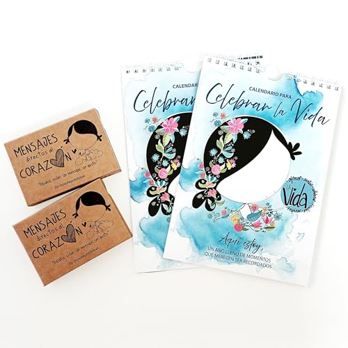 Tarjetas de felicitación MUXOTE y calendario perpetuo para motivar a amigas y familia