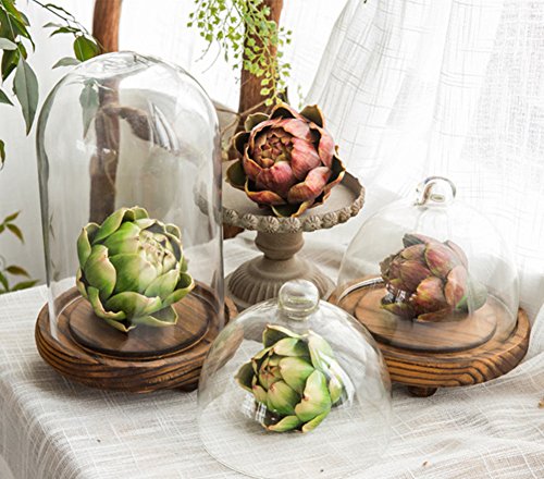 Skyseen 3Pcs Artichoke Artificial Flower Fake Vegetables, 4.3 * 3.9Inch #TOP2