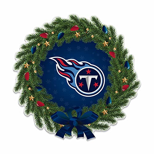Fanions de Noël NFL Tennessee Titans faciles à suspendre sans abîmer vos murs