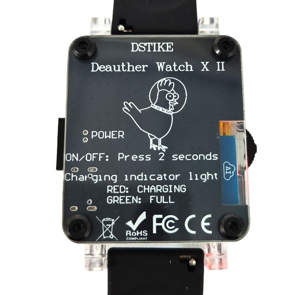 VIDOO Orologio ESP8266 WiFi Tester Batteria 500mAh Smart Watch Sviluppo Portatile 1,3 Pollici per Apprendimento Programmazione