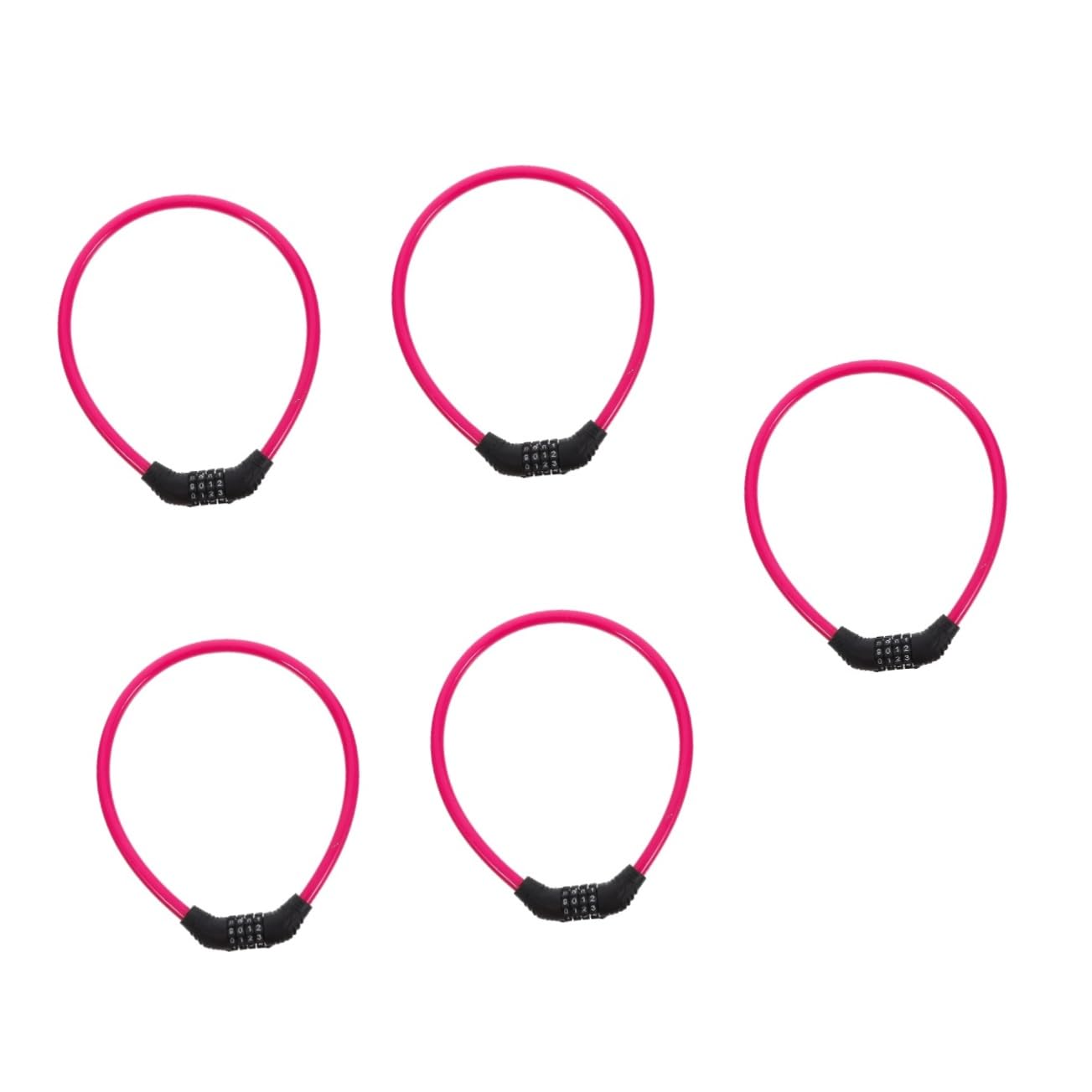 HANABASS Bloqueo de contraseña Bloqueo antirrobo Cable para candados de Bicicleta candado de Bicicleta con Llaves Cerradura de Cadena Resistente candado de Ciclismo antirrobo Acero
