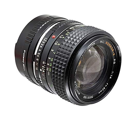 Image of Fotasy Minolta Rokkor MD Lens to L Adapter, Copper, MD Lens Adapter to L Mount, Compatible with Panasonic S1 S1H S1R S4 S5 Leica SL SL2 TL2 TL Leica T Sigma fp fp L Mirrorless Camera