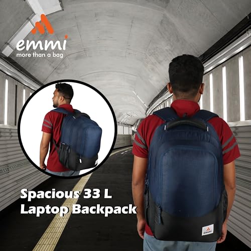 Image of Emmi Aspire Casual Backpack 33 L | Weekend Travel Bag For Men and Women | Carry On Bag For College and School Students | Water Repellent | 18 Months Warranty
