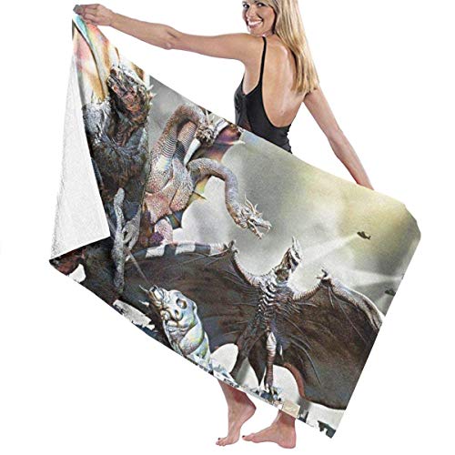 Preisvergleich Produktbild AGHRFH Godzilla Strandtuch Badeset Badetücher Zubehör Pool Handtuch