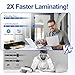 9 inch Laminator Machine with 40 Laminating Sheets, A4 Thermal Laminator with 2-Min Faster Preheat, Laminating Machine 8.5 x 11 for Office, School and Home Use, Auto Shut-Off, NTC Technology