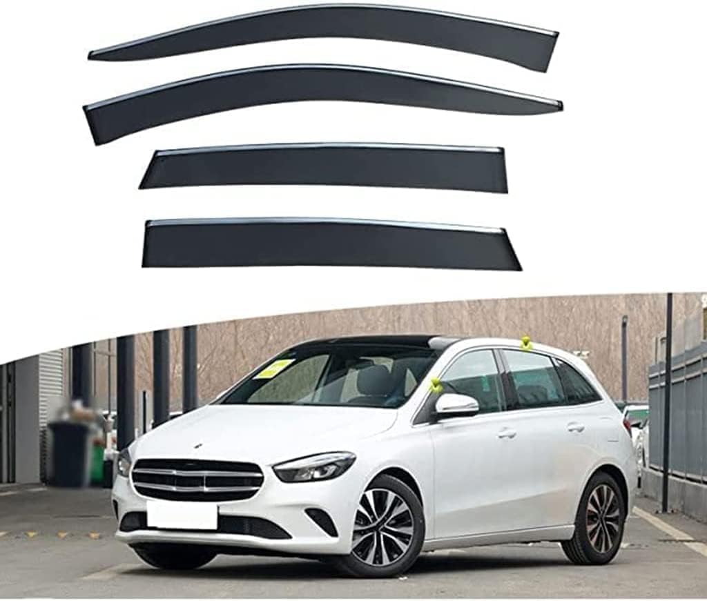 PANXUC Car Wind Deflectors for Benz B-Class W247 2020, Side Window Wind Rain Deflector Window Visor Sun Rain Guard Smoke Guards