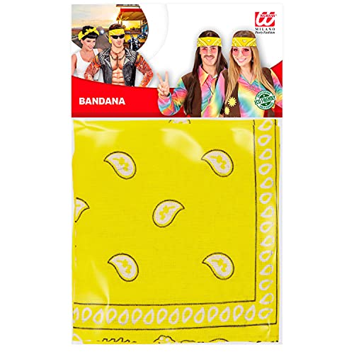 W WIDMANN MILANO Party Fashion - Bandana, 55 x 55 cm, Halstuch, Kopftuch, Accessoire für Kostüme